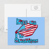 Carte Postale Kiss Me I'm American Products (Devant / Derrière)
