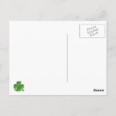 Carte Postale "Kiss Me, I'm Irish" Saint Patrick, Shamrock (Dos)