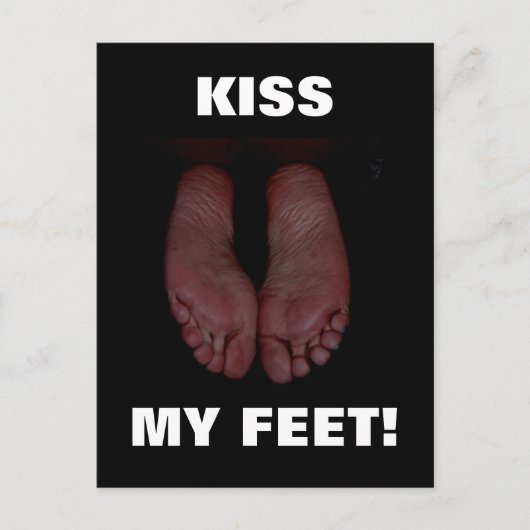 CARTE POSTALE KISS MES PIEDS ! (Devant)