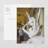 Carte Postale Kiss of Cupid and Psyche, par Antonio Canova (Devant / Derrière)