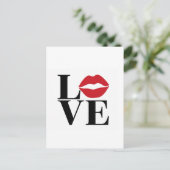 Carte Postale Kiss of Love : Red Lips Edition Post Card (Debout devant)