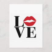Carte Postale Kiss of Love : Red Lips Edition Post Card (Devant)