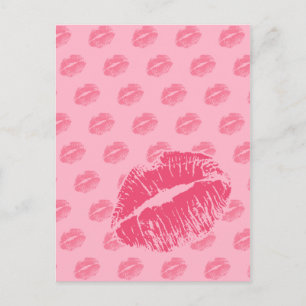 Carte Postale Kiss rose