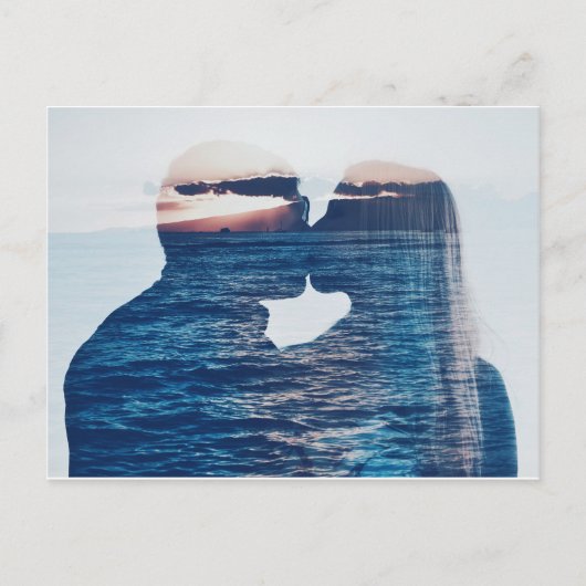 CARTE POSTALE KISS SUNSET (Devant)