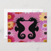 Carte postale Kissing Seahorse (Devant / Derrière)