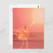 Carte postale Kitboard Sunset (Devant / Derrière)