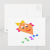 Carte Postale Kite mignon (Devant / Derrière)