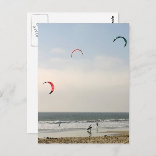 Carte Postale Kite Surf (Devant / Derrière)