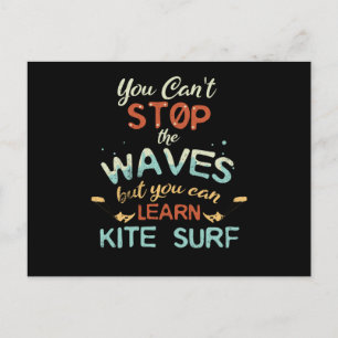 Carte Postale Kite Surf Kitesurf Stop Waves Surf Windsurf