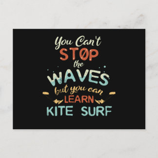Carte Postale Kite Surf Kitesurf Stop Waves Surf Windsurf