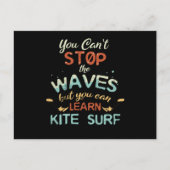 Carte Postale Kite Surf Kitesurf Stop Waves Surf Windsurf (Devant)