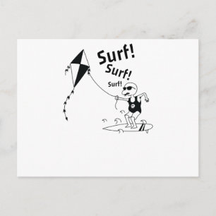 Carte Postale Kite Surfen im Wind