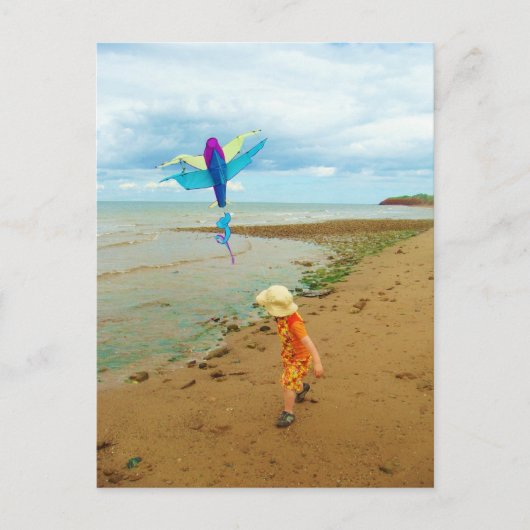Carte Postale Kite volant enfant (Devant)