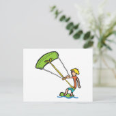 Carte Postale Kiteboard (Debout devant)