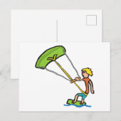 Carte Postale Kiteboard (Devant / Derrière)