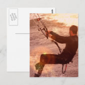 Carte postale Kiteboard (Devant / Derrière)