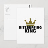 Carte Postale Kitesurf roi (Devant / Derrière)