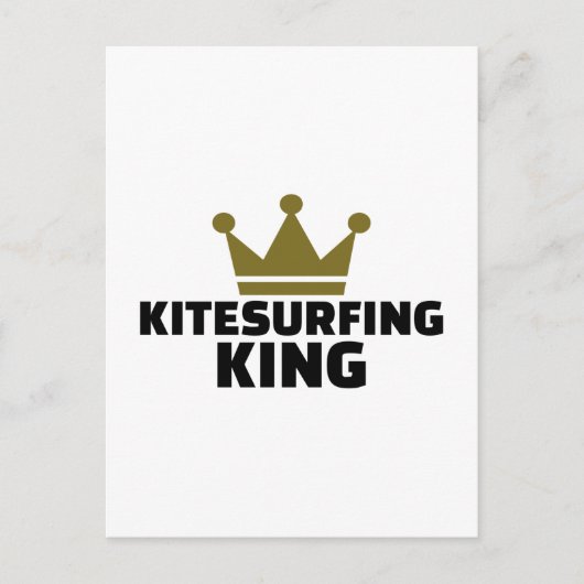 Carte Postale Kitesurf roi (Devant)