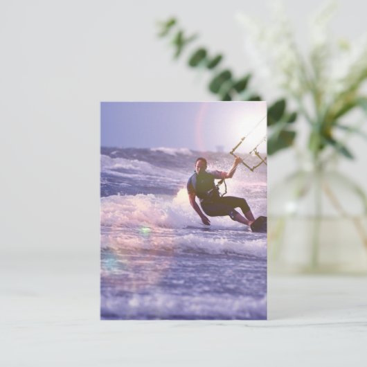 Carte postale Kitesurfer (Debout devant)