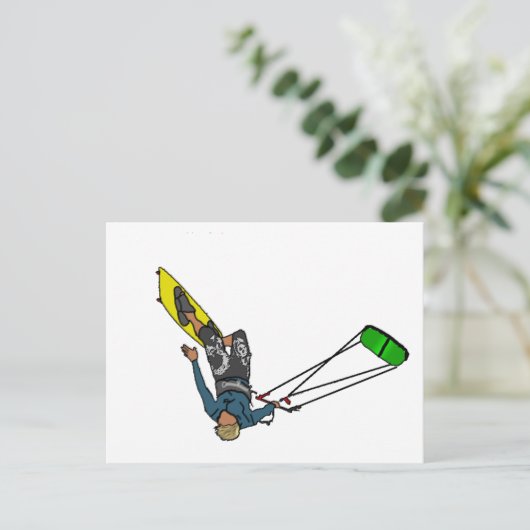 Carte Postale kitesurfer (Debout devant)