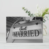 Carte postale Kitsch manuscrite Mariage Merci (Debout devant)