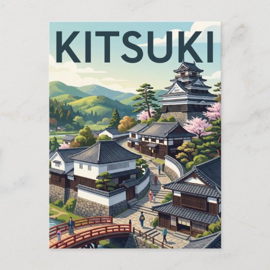 Carte Postale Kitsuki Japon (Devant)