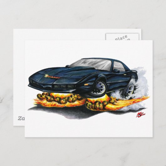 Carte Postale Kitt Pontiac Trans Am (Devant / Derrière)
