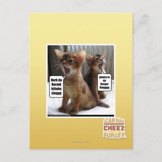 Carte Postale Kitteh carols (Devant)