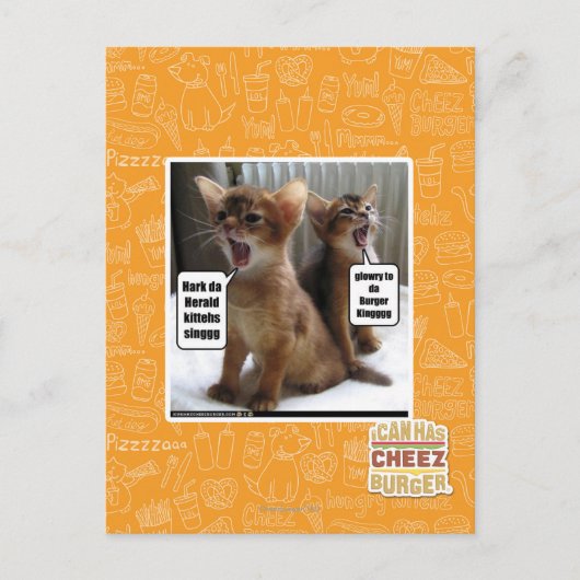 Carte Postale Kitteh carols (Devant)