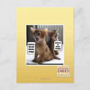 Carte Postale Kitteh carols