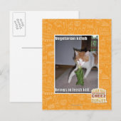 Carte Postale Kitteh végétarien (Devant / Derrière)