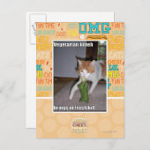 Carte Postale Kitteh végétarien (Devant / Derrière)