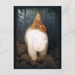 Carte Postale Kittelsen - Ours blanc roi Valemon