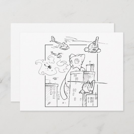 Carte Postale Kitten (Devant / Derrière)