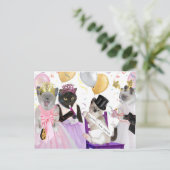 Carte postale Kitten du Nouvel An (Debout devant)