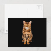 Carte Postale Kitten Extraordinaire du Bengale (Devant / Derrière)