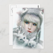 Carte Postale Kitten Winter (Devant / Derrière)