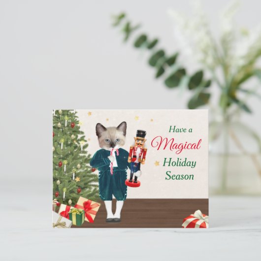 Carte Postale Kittens Nutcracker Holiday (Debout devant)