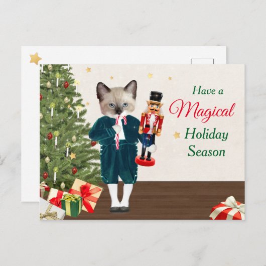 Carte Postale Kittens Nutcracker Holiday (Devant / Derrière)