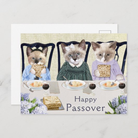 Carte postale Kittens Passover (Devant / Derrière)