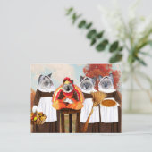 Carte postale Kittens Thanksgiving (Debout devant)