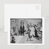 Carte Postale Kittens Violoniste, Louis Wain (Devant / Derrière)