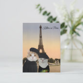 Carte Postale Kitties à Paris (Debout devant)