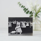 Carte Postale Kitties jardinage | Kitty avec Rake (Debout devant)