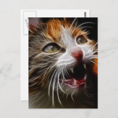 Carte Postale Kitty a faim (Devant / Derrière)