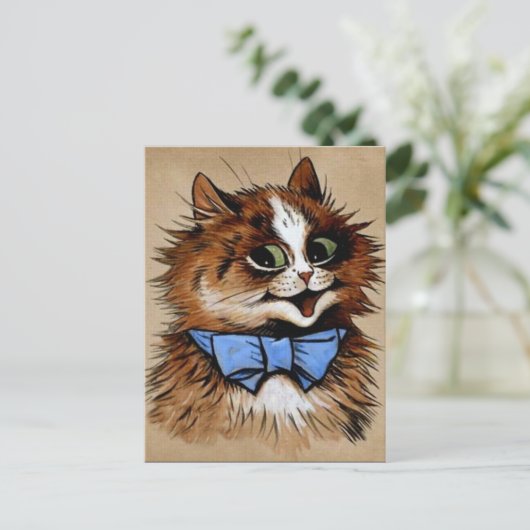 Carte Postale Kitty avec Cravate à cou (Debout devant)