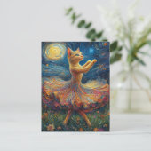 Carte Postale Kitty Ballerine Adorable (Debout devant)