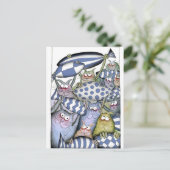Carte Postale kitty blues (Debout devant)