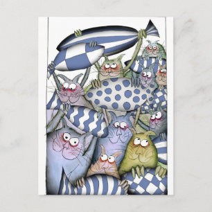 Carte Postale kitty blues