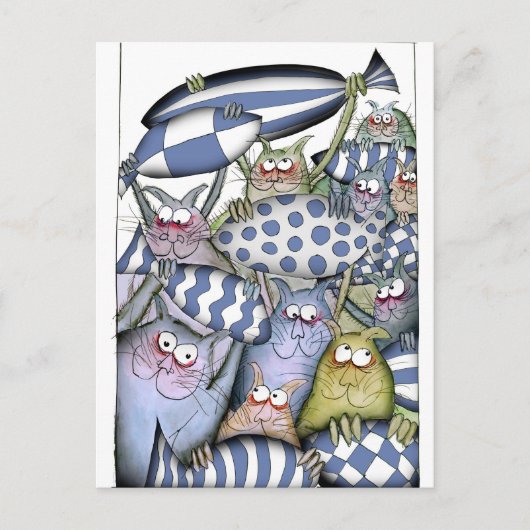 Carte Postale kitty blues (Devant)